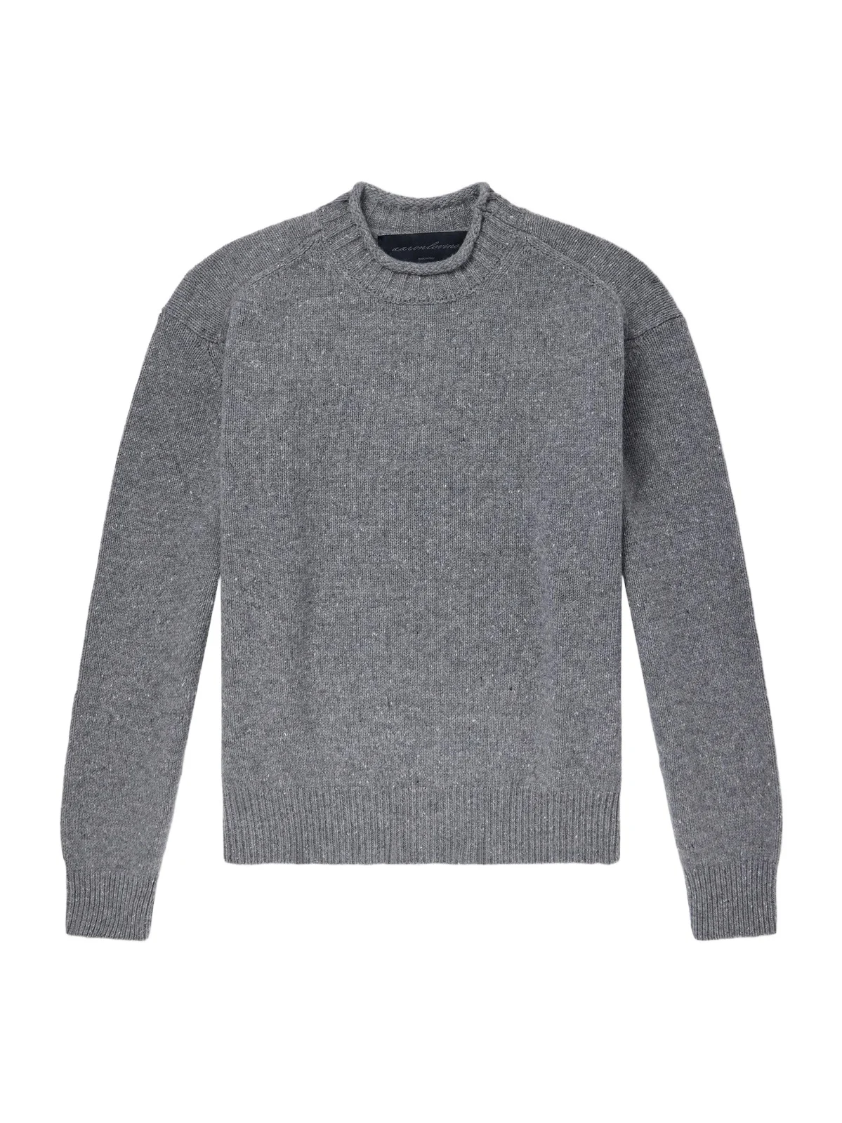 Aaron Levine Flecked Merino Wool Sweater - Men