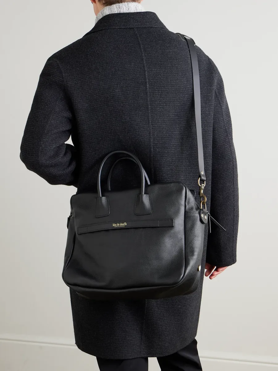 Bleu de Chauffe Business Zeppo Full-Grain Leather Briefcase - Men | Thumbnail 2 Bleu de Chauffe Business Zeppo Full-Grain Leather Briefcase - Men | Thumbnail 2