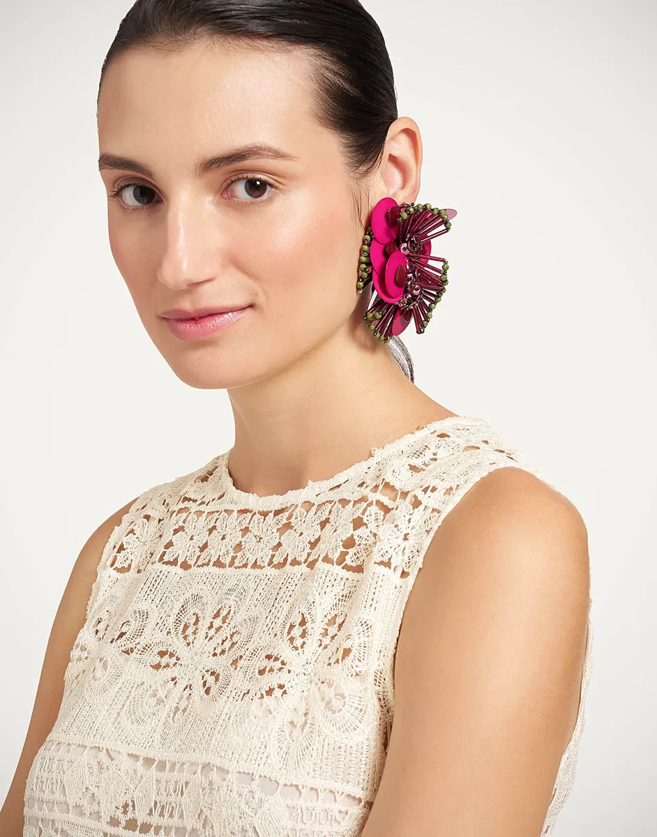 La Double J Petal Long Earrings | Thumbnail 2 La Double J Petal Long Earrings | Thumbnail 2