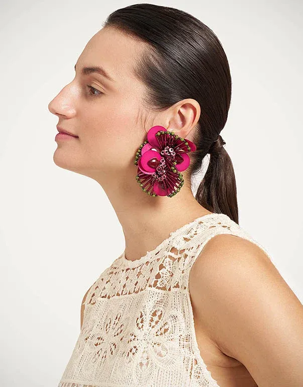 La Double J Petal Long Earrings | Thumbnail 3 La Double J Petal Long Earrings | Thumbnail 3