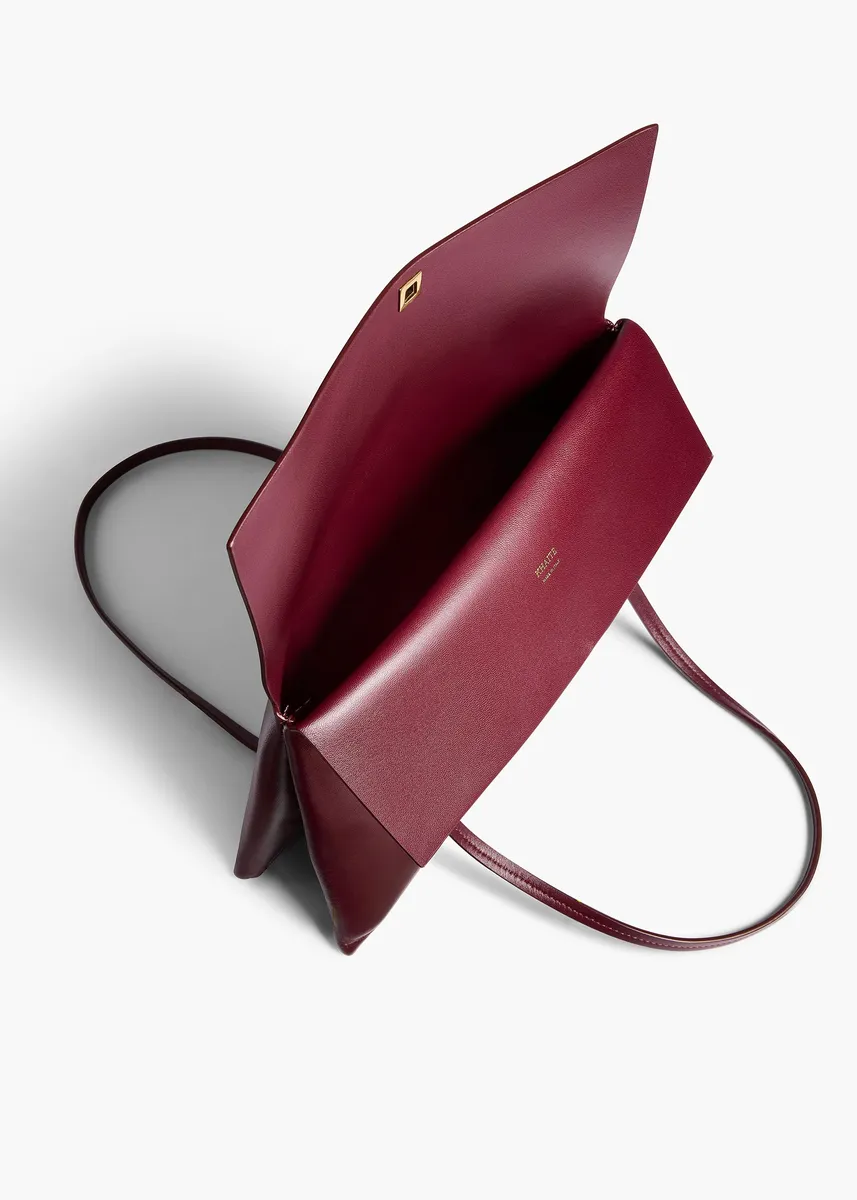 Khaite Soft Blake Shoulder Bag In Bordeaux | Thumbnail 3 Khaite Soft Blake Shoulder Bag In Bordeaux | Thumbnail 3