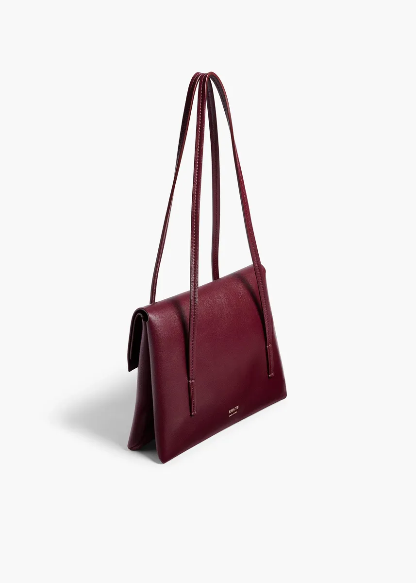 Khaite Soft Blake Small Shoulder Bag In Bordeaux | Thumbnail 2