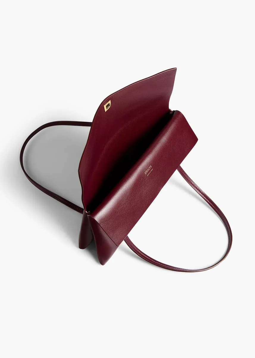 Khaite Soft Blake Small Shoulder Bag In Bordeaux | Thumbnail 3