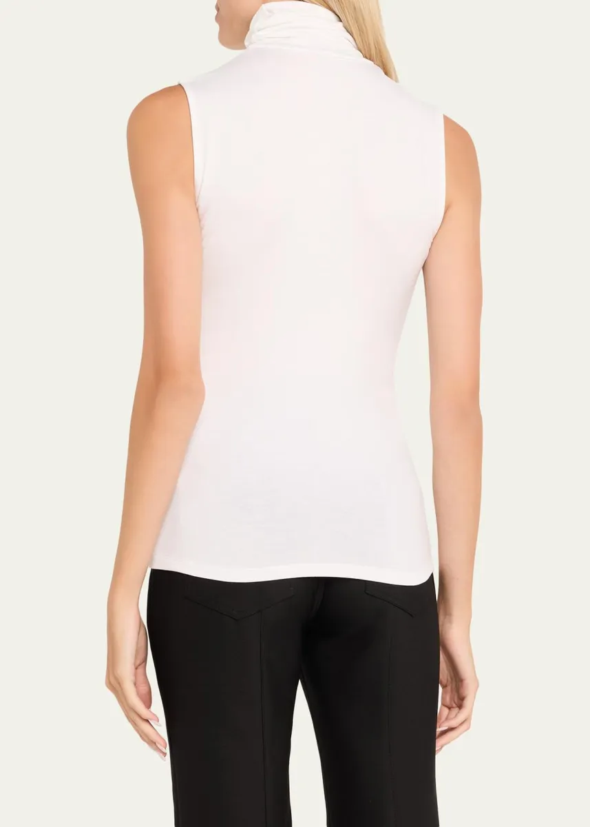 MAJESTIC FILATURES Soft Touch Viscose Sleeveless Turtleneck Top | Thumbnail 3 MAJESTIC FILATURES Soft Touch Viscose Sleeveless Turtleneck Top | Thumbnail 3