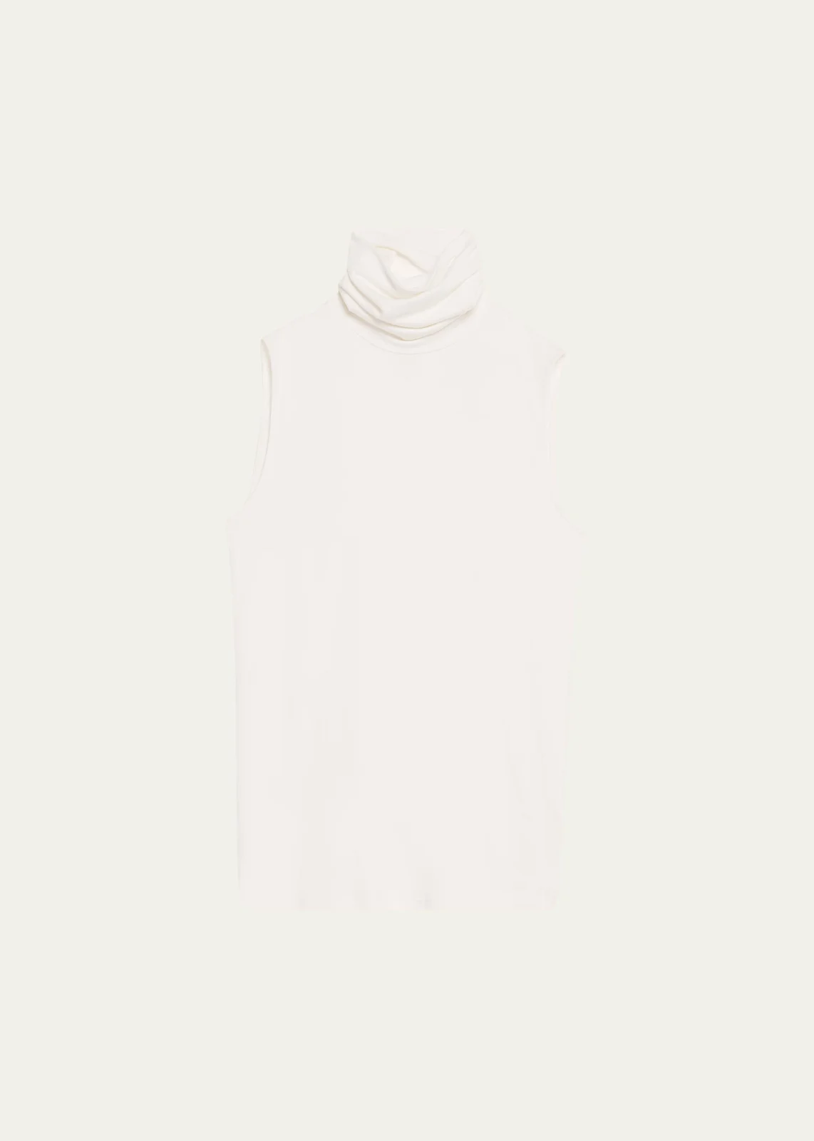 MAJESTIC FILATURES Soft Touch Viscose Sleeveless Turtleneck Top
