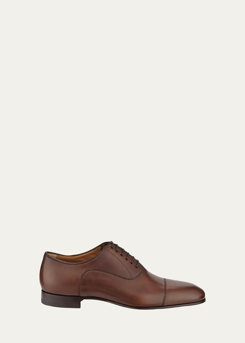 Christian Louboutin Greggo Men's Lace-Up Leather Dress Shoes | Thumbnail 3 Christian Louboutin Greggo Men's Lace-Up Leather Dress Shoes | Thumbnail 3