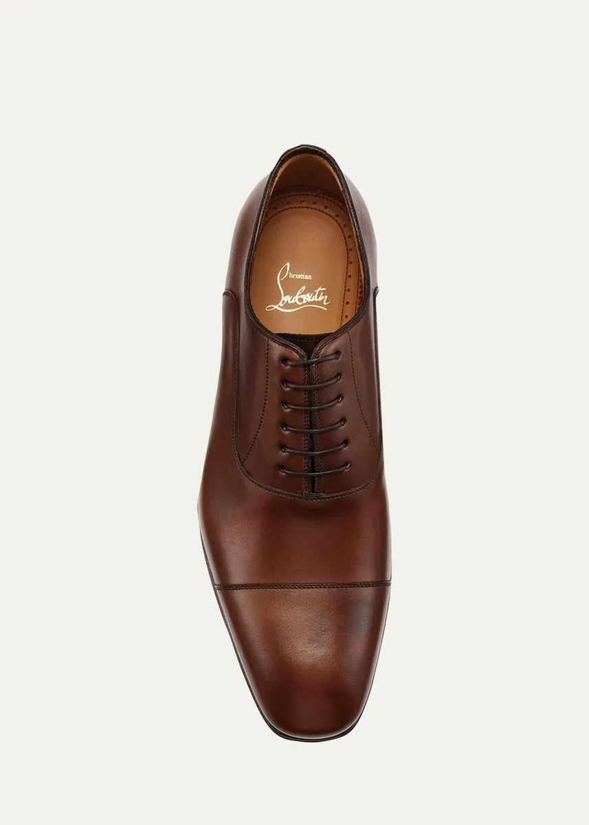 Christian Louboutin Greggo Men's Lace-Up Leather Dress Shoes | Thumbnail 5 Christian Louboutin Greggo Men's Lace-Up Leather Dress Shoes | Thumbnail 5