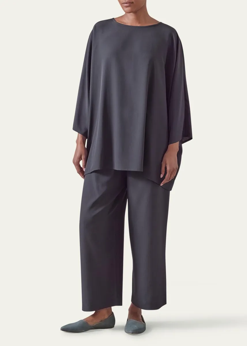 Eskandar Boat Neck Top (Long Length) | Thumbnail 2 Eskandar Boat Neck Top (Long Length) | Thumbnail 2