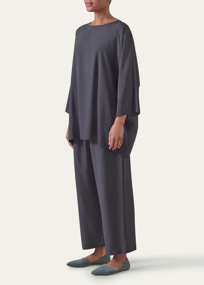 Eskandar Boat Neck Top (Long Length) | Thumbnail 4 Eskandar Boat Neck Top (Long Length) | Thumbnail 4