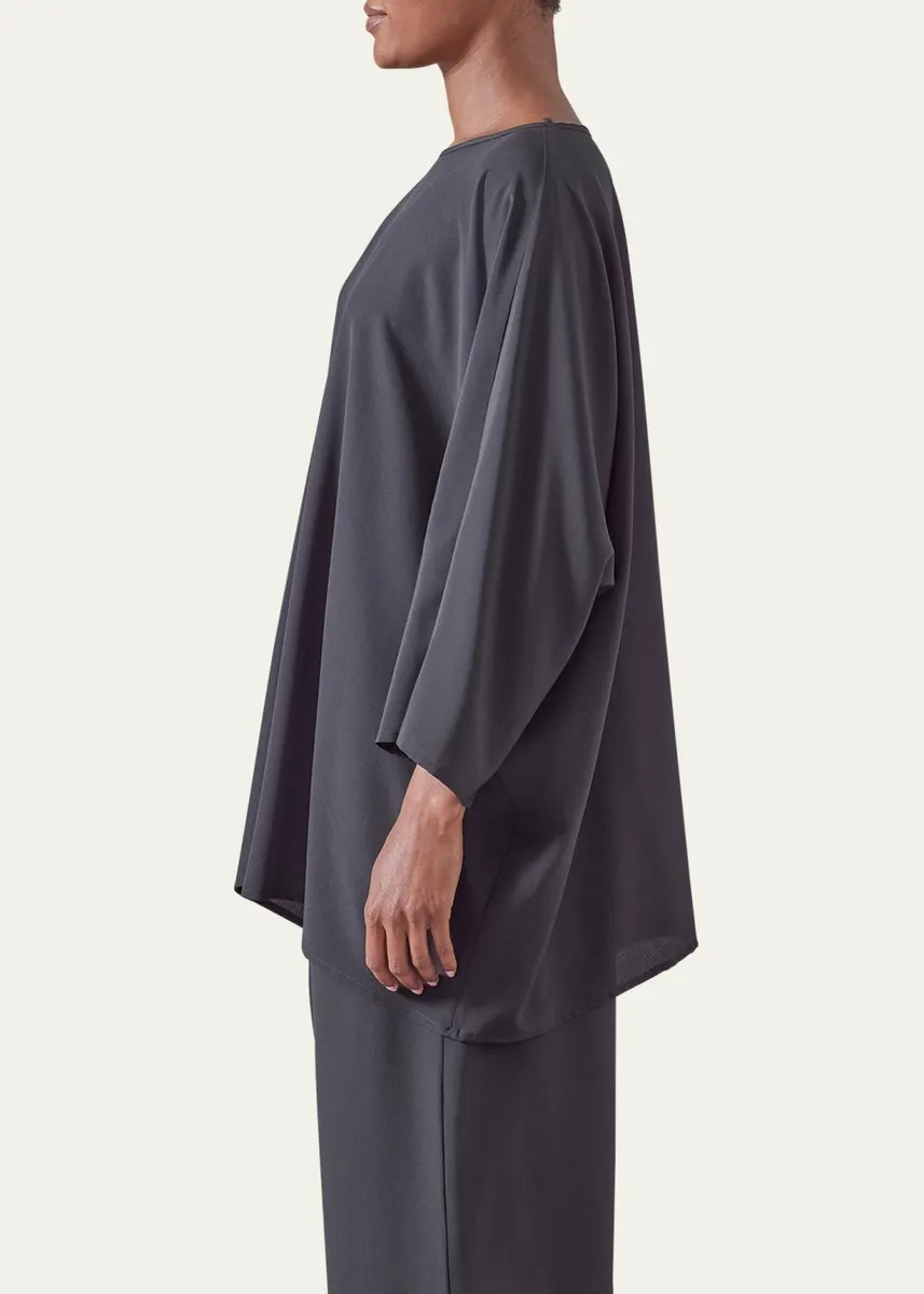 Eskandar Boat Neck Top (Long Length) | Thumbnail 5 Eskandar Boat Neck Top (Long Length) | Thumbnail 5