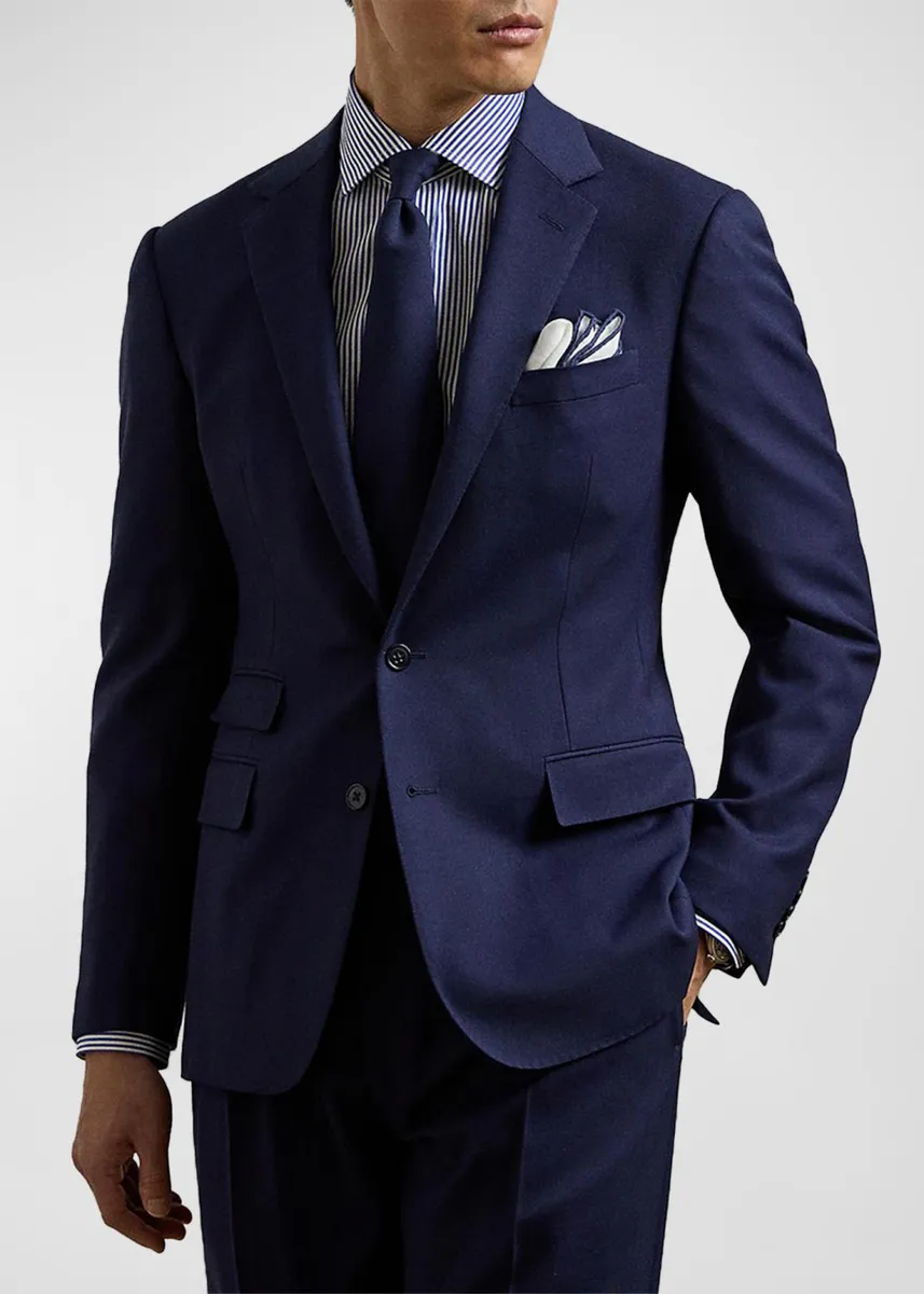 Ralph Lauren Purple Label Men's Kent Handmade Escorial Wool Suit | Thumbnail 4