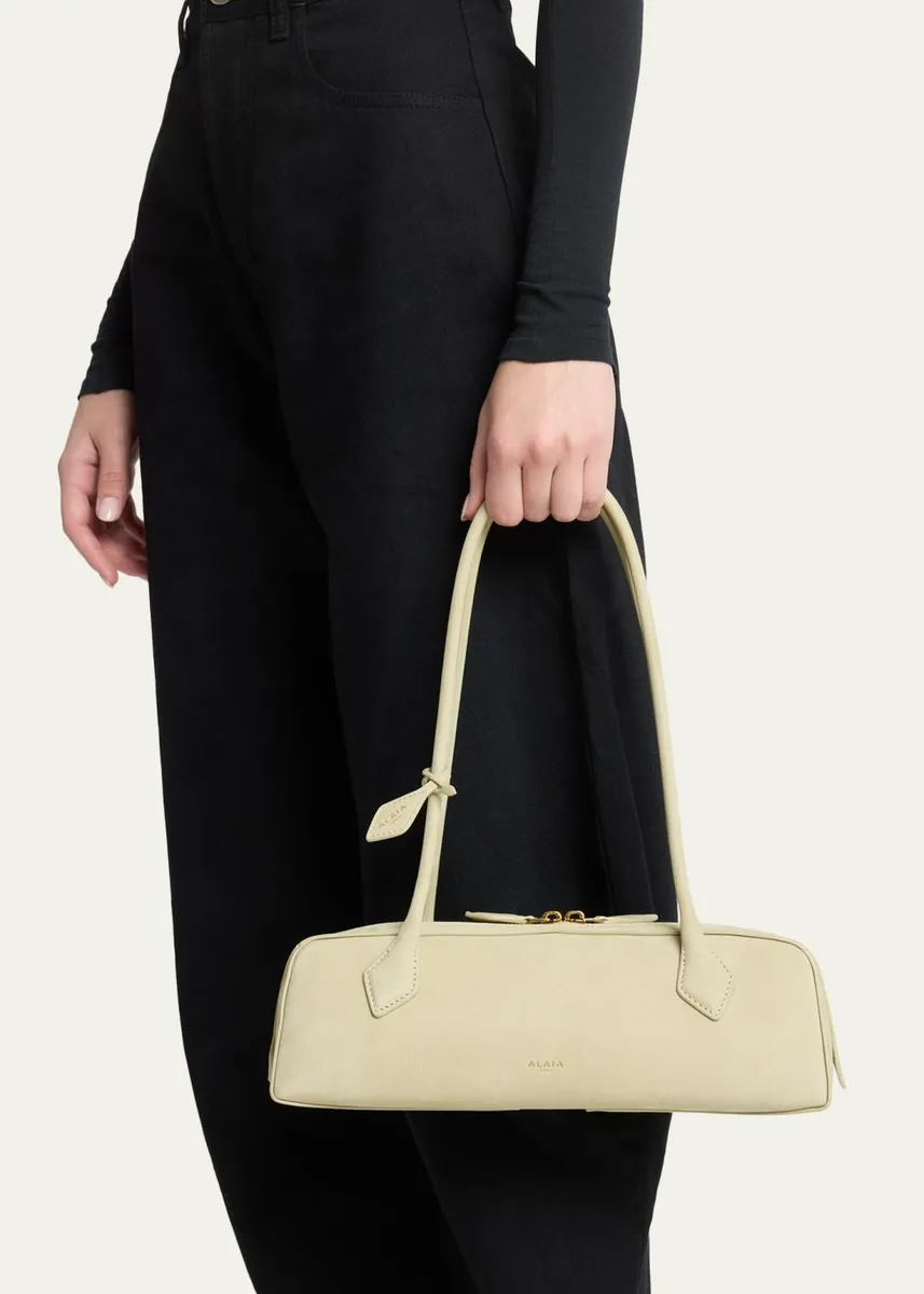 Alaïa Le Teckel Medium Suede Shoulder Bag | Thumbnail 2 Alaïa Le Teckel Medium Suede Shoulder Bag | Thumbnail 2