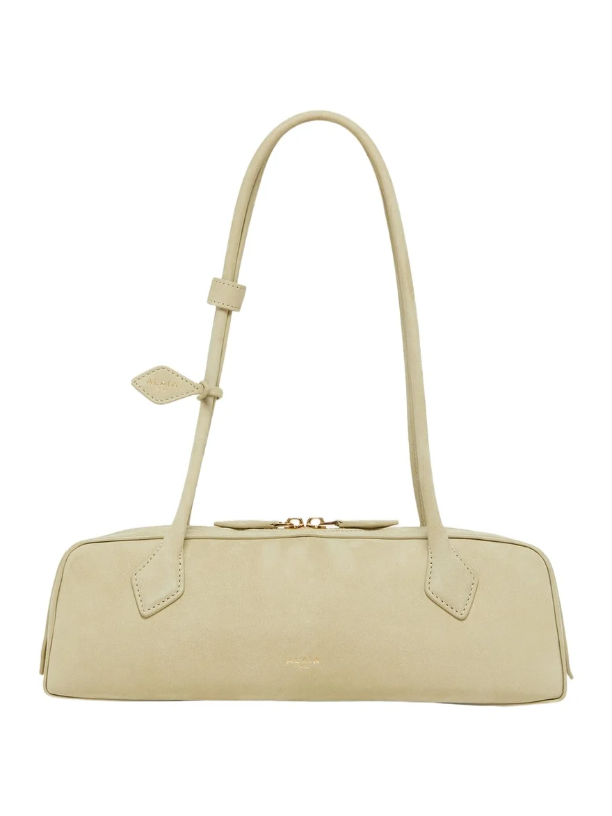 Le Teckel Medium Suede Shoulder Bag