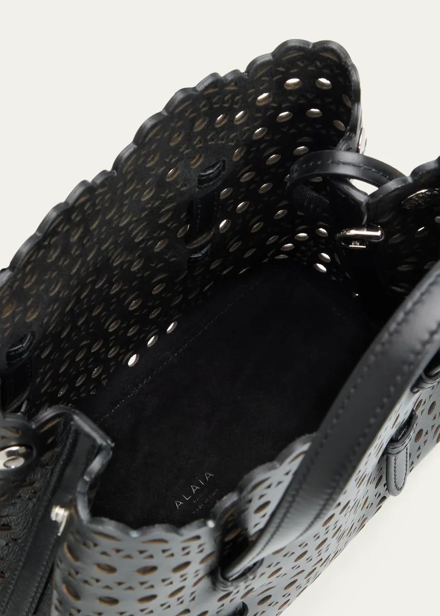 Alaïa Mina 20 Small Perforated Leather Tote Bag | Thumbnail 4 Alaïa Mina 20 Small Perforated Leather Tote Bag | Thumbnail 4