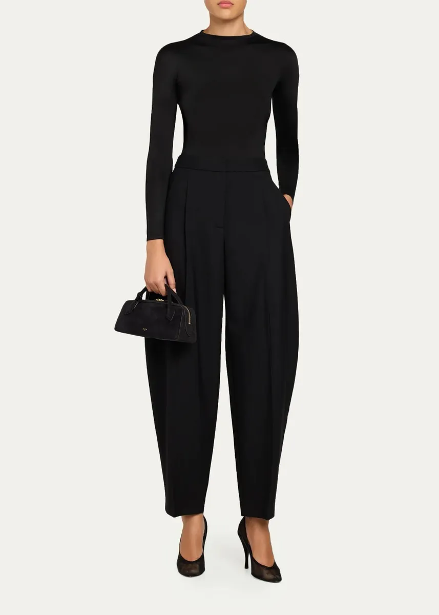 Alaïa Teckel Top-Handle Bag in Suede and Leather | Thumbnail 5