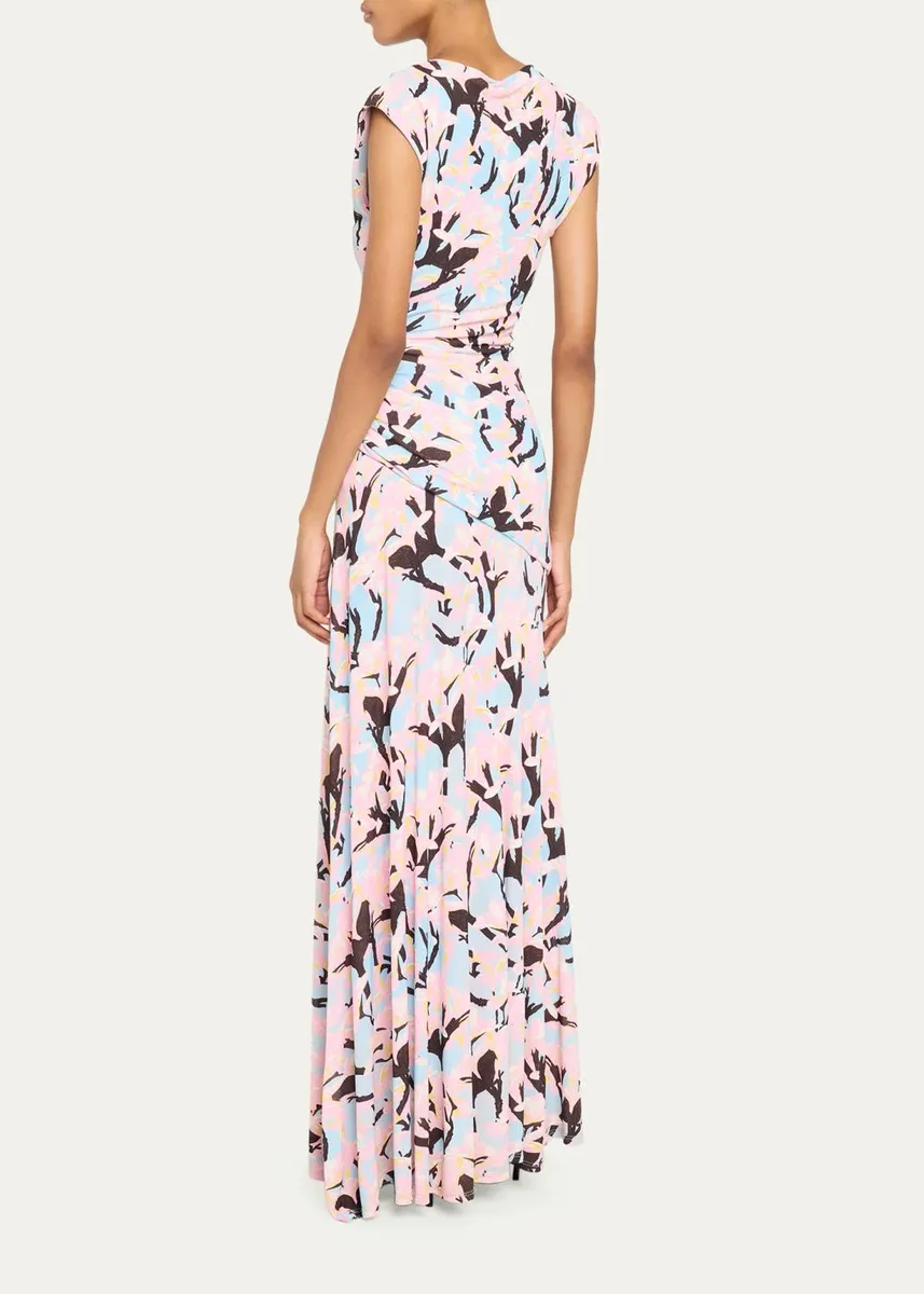 Ulla Johnson x Cassi Namoda Daphne Floral Jersey Maxi Dress | Thumbnail 3
