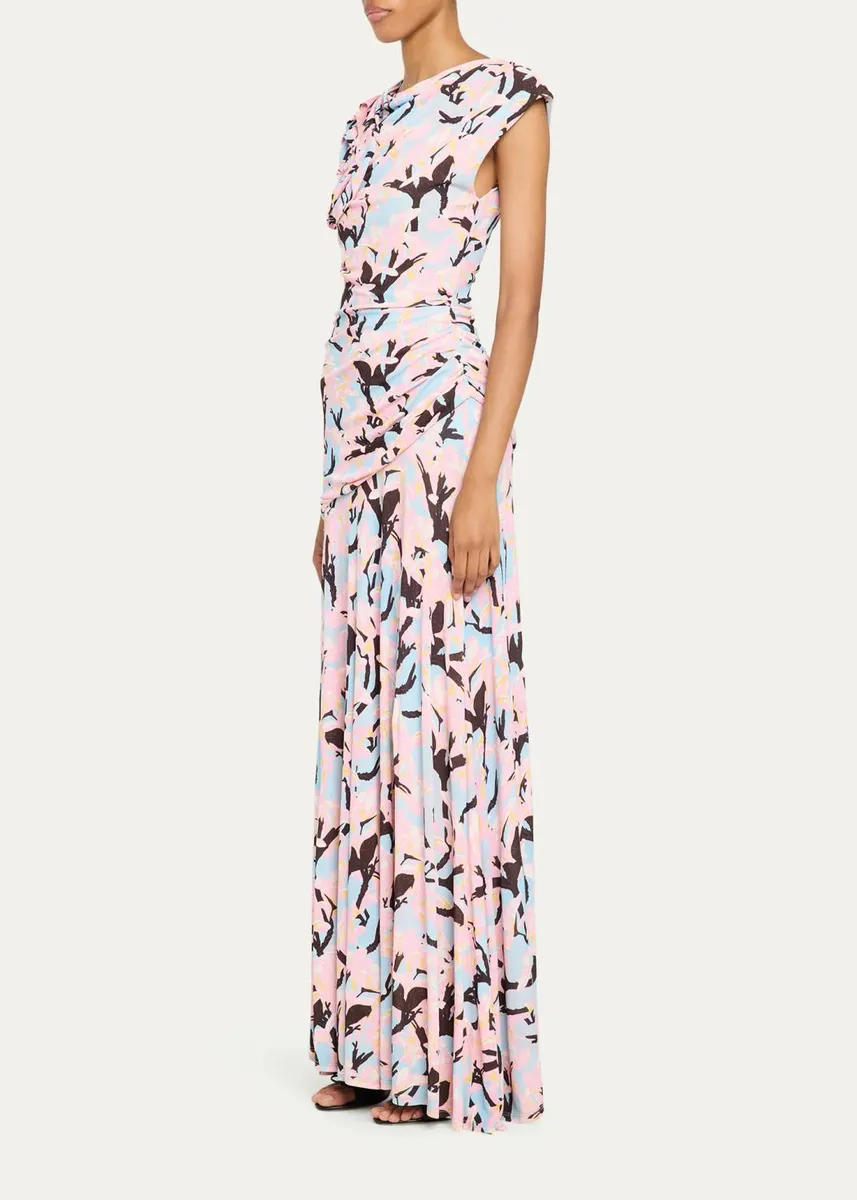 Ulla Johnson x Cassi Namoda Daphne Floral Jersey Maxi Dress | Thumbnail 4