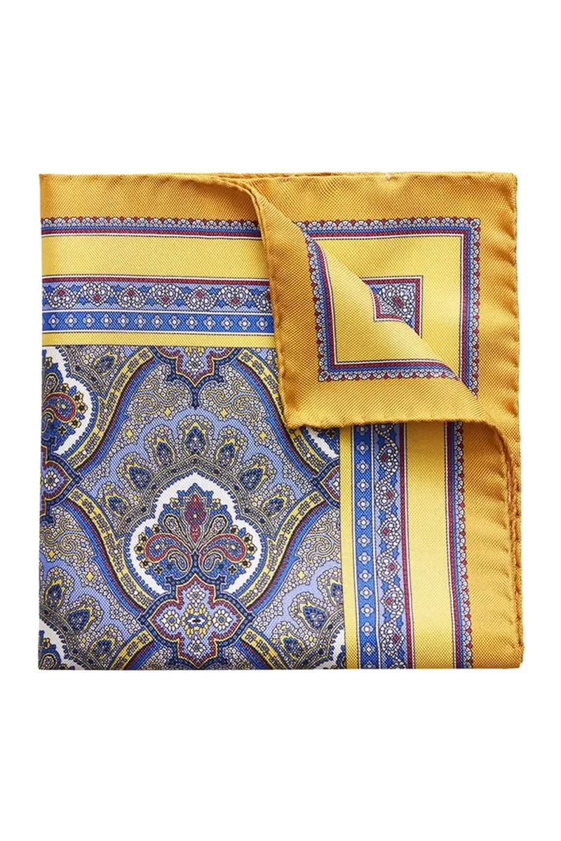 Eton Paisley Silk Pocket Square | Thumbnail 3 Eton Paisley Silk Pocket Square | Thumbnail 3
