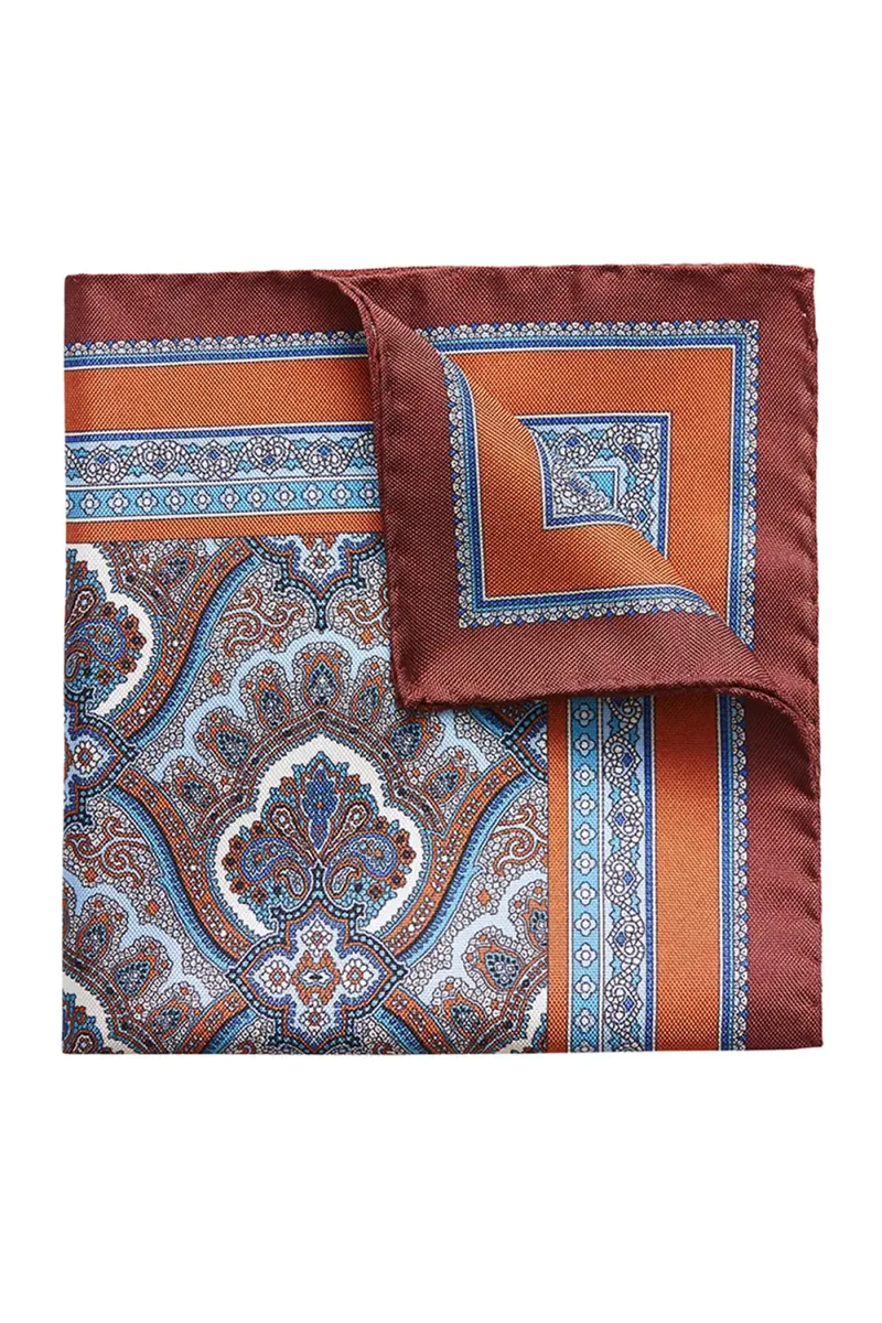 Eton Paisley Silk Pocket Square | Thumbnail 3 Eton Paisley Silk Pocket Square | Thumbnail 3