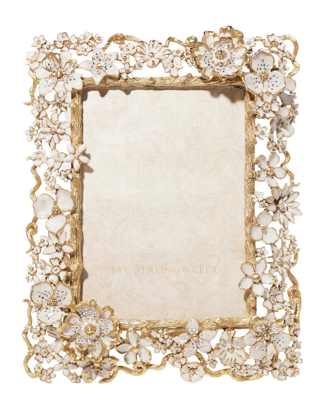 Ophelia 14K Gold & Crystal Picture Frame, 5" x 7"