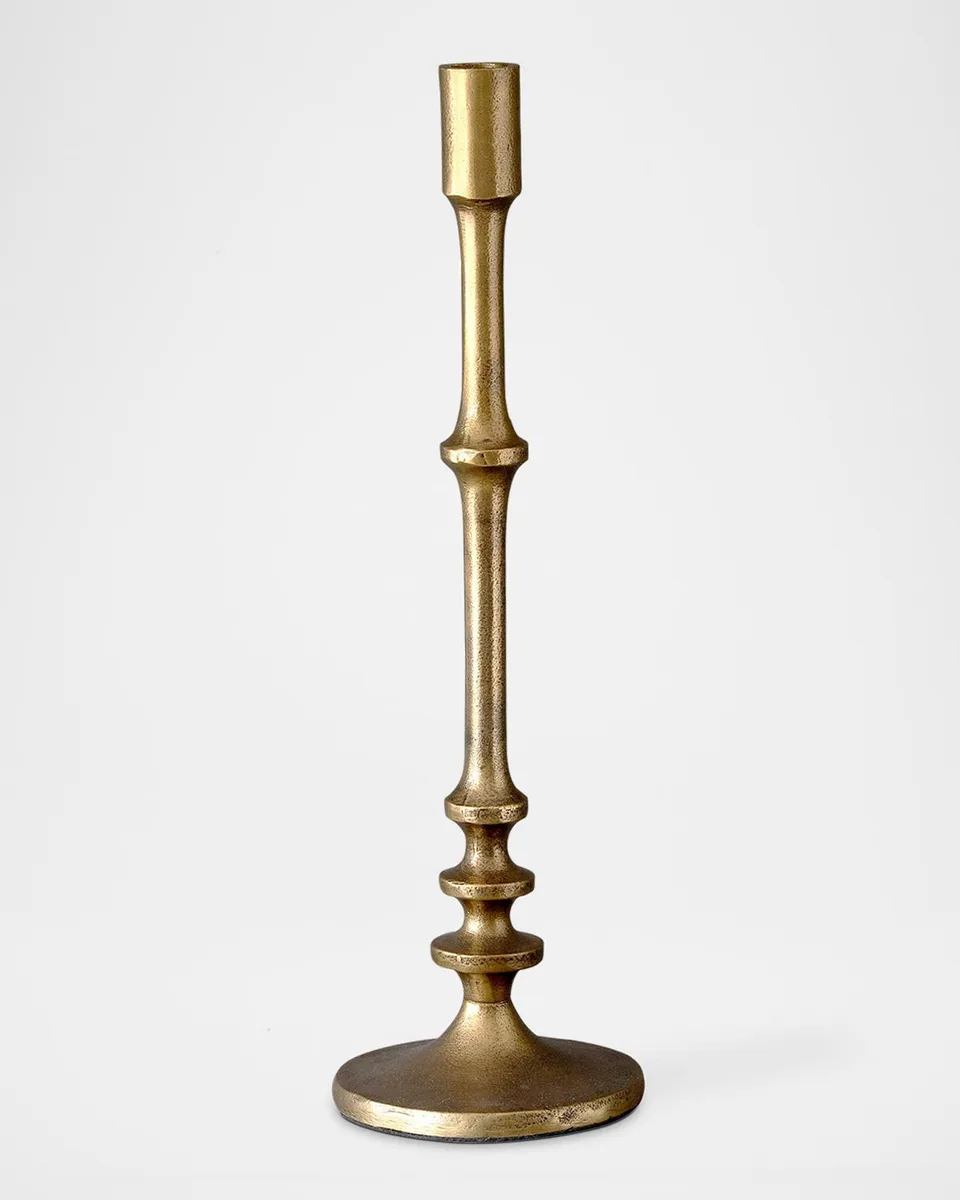Park Hill Collection Cast Aluminum Classic Candlestick, Tall | Thumbnail 2