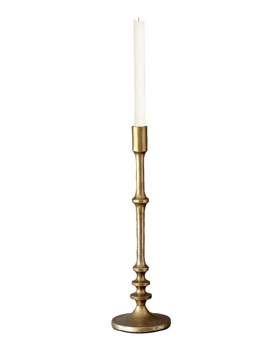 Park Hill Collection Cast Aluminum Classic Candlestick, Tall | Thumbnail 3