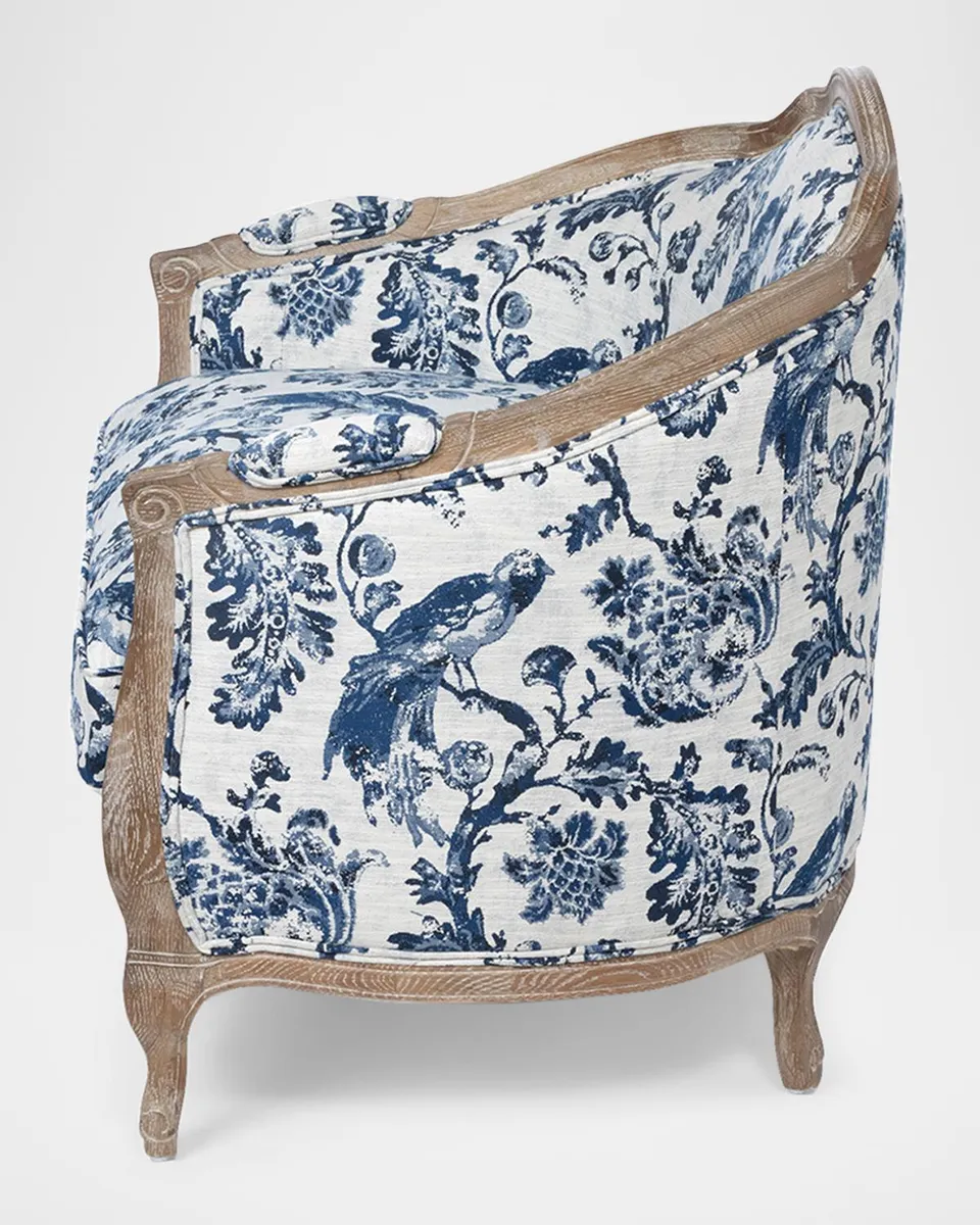 Park Hill Collection Bluebird Toile Settee | Thumbnail 2