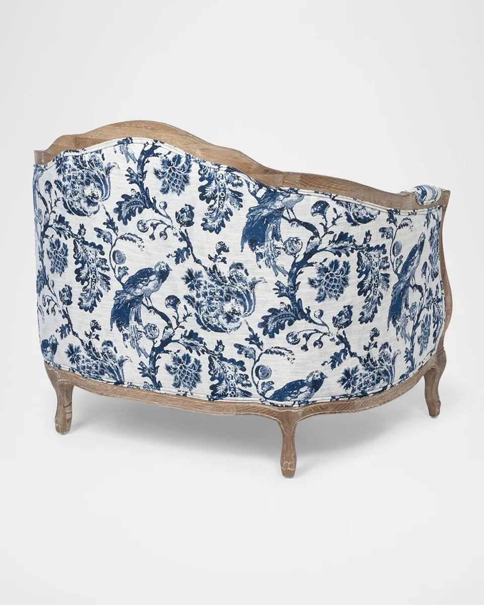 Park Hill Collection Bluebird Toile Settee | Thumbnail 3