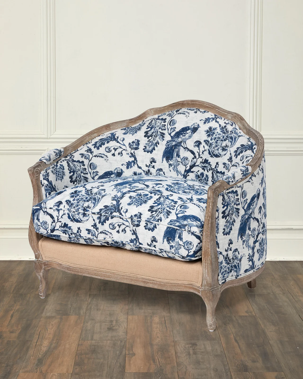 Park Hill Collection Bluebird Toile Settee