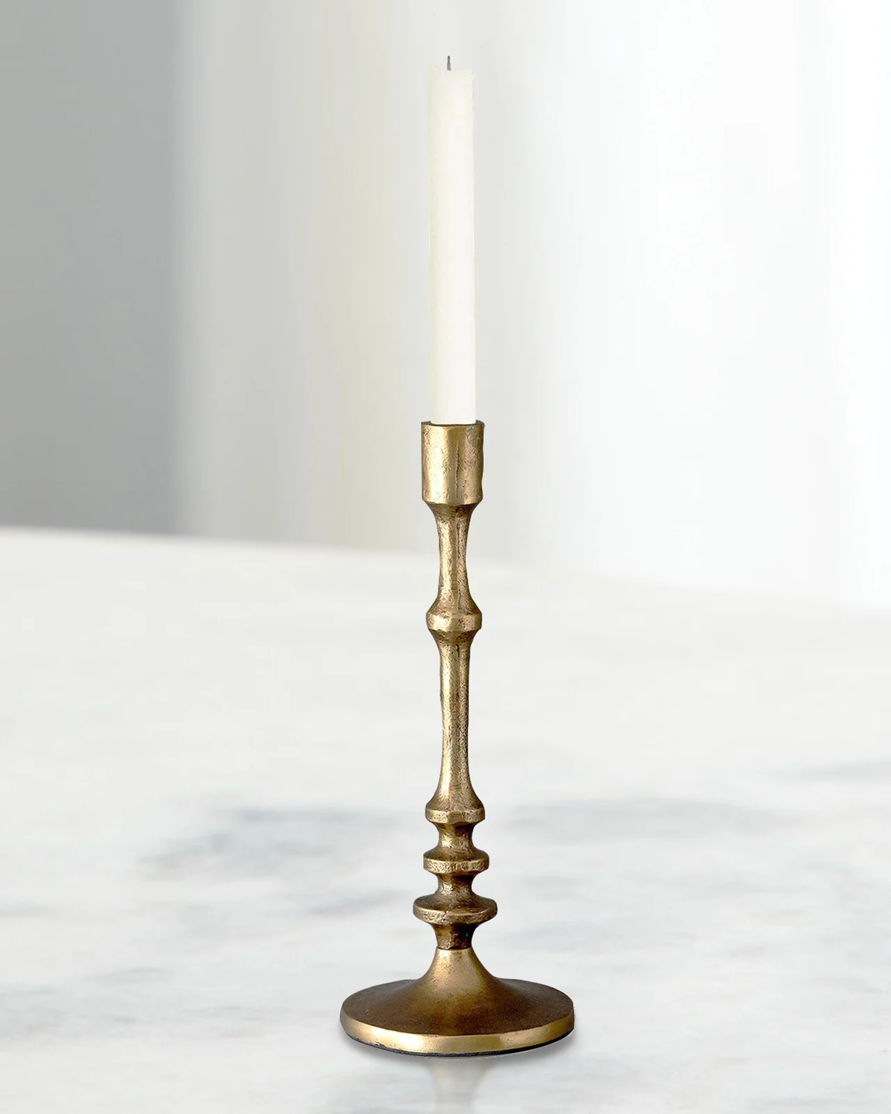 Cast Aluminum Classic Candlestick, Medium