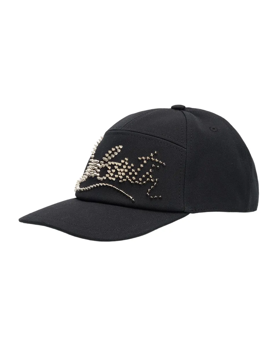 Christian Louboutin Men's Enky Loubishow Canvas Baseball Cap | Thumbnail 3 Christian Louboutin Men's Enky Loubishow Canvas Baseball Cap | Thumbnail 3