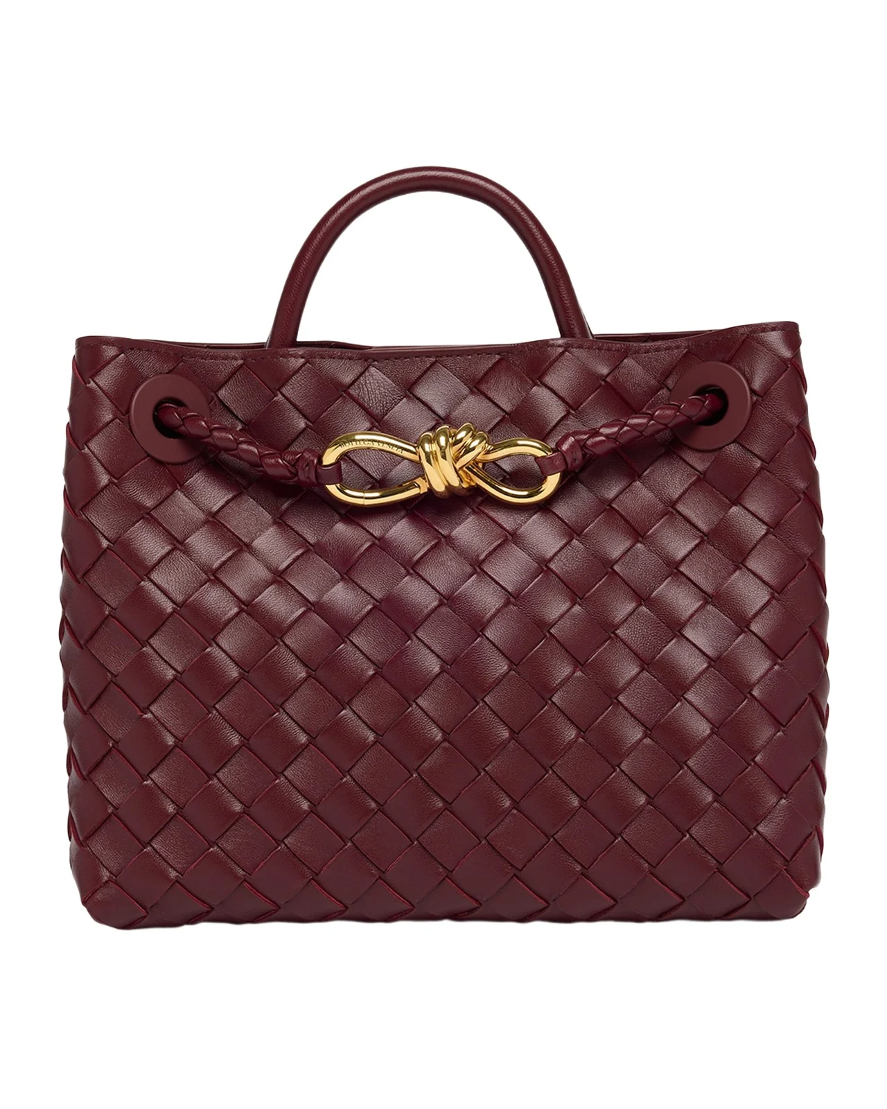 Andiamo Small Leather Top-Handle Bag