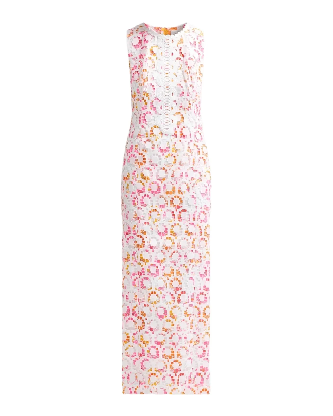 Lilly Pulitzer Kitt Lace-Overlay Maxi Shift Dress