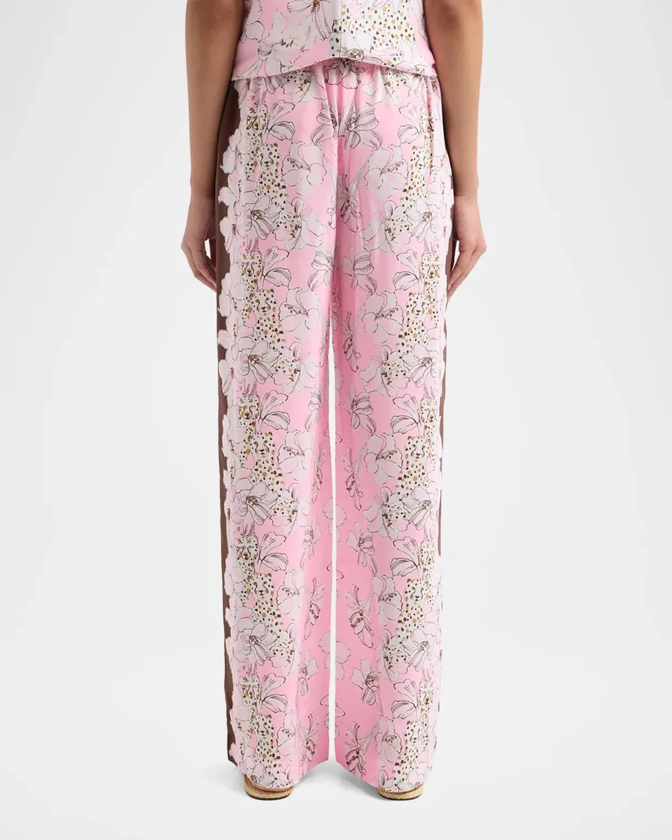 Lilly Pulitzer Vianna Coco Beach Silk Palazzo Pants | Thumbnail 3 Lilly Pulitzer Vianna Coco Beach Silk Palazzo Pants | Thumbnail 3