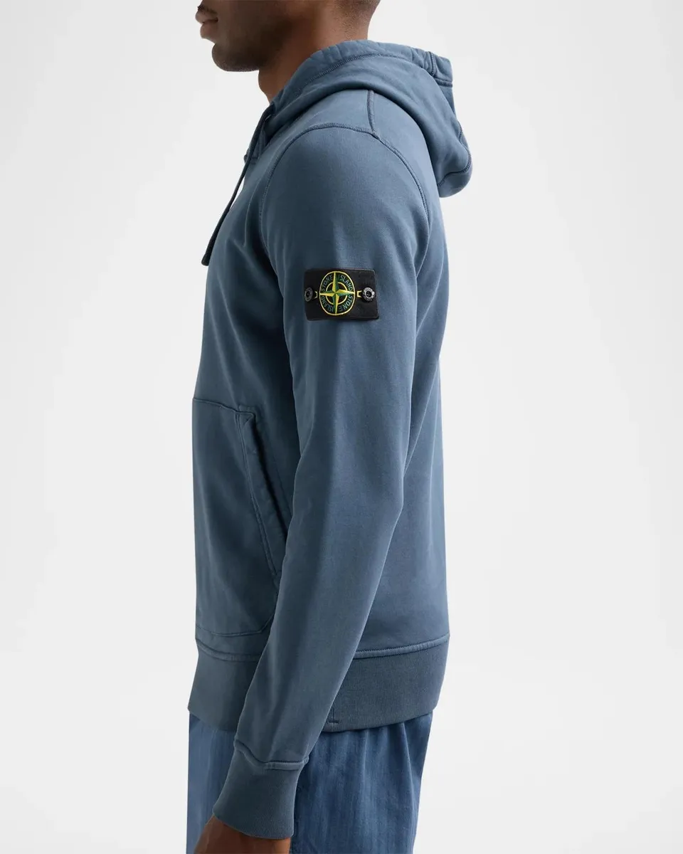 Stone Island Men's Cotton Drawstring Hoodie | Thumbnail 5