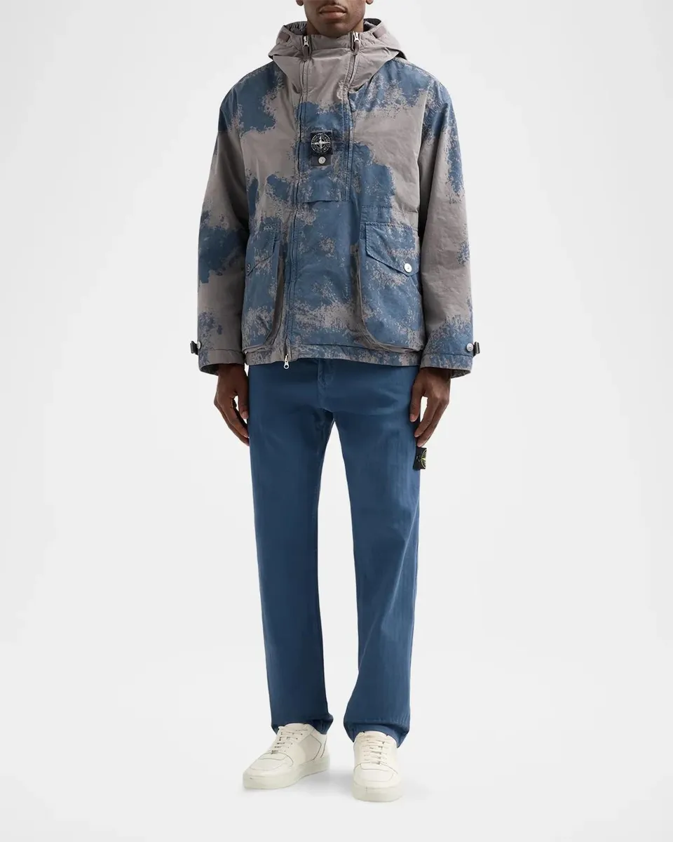 Stone Island Men's David Light Hand-Painted Short Parka | Thumbnail 2 Stone Island Men's David Light Hand-Painted Short Parka | Thumbnail 2