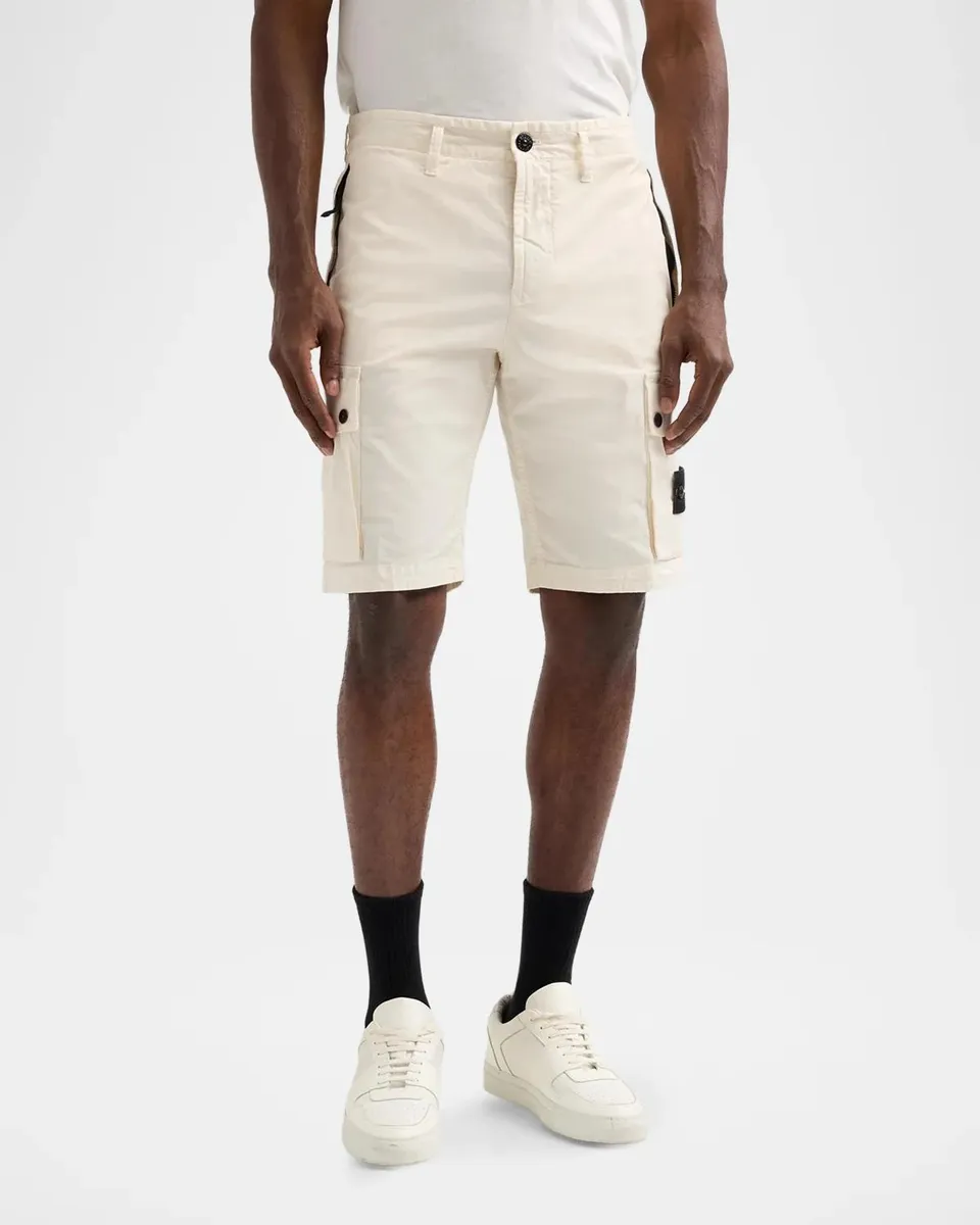 Stone Island Men's Cargo Bermuda Shorts | Thumbnail 4 Stone Island Men's Cargo Bermuda Shorts | Thumbnail 4