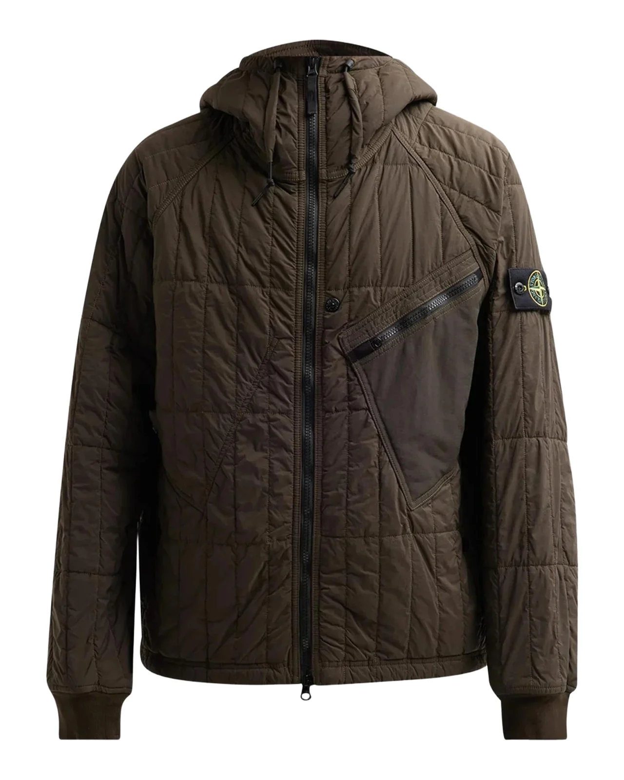 Stone Island Men's Capospalla Quilted Nylon Hooded Jacket