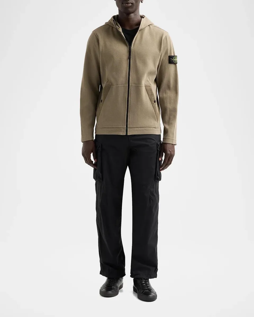Stone Island Men's Felpa Full-Zip Hoodie | Thumbnail 2 Stone Island Men's Felpa Full-Zip Hoodie | Thumbnail 2