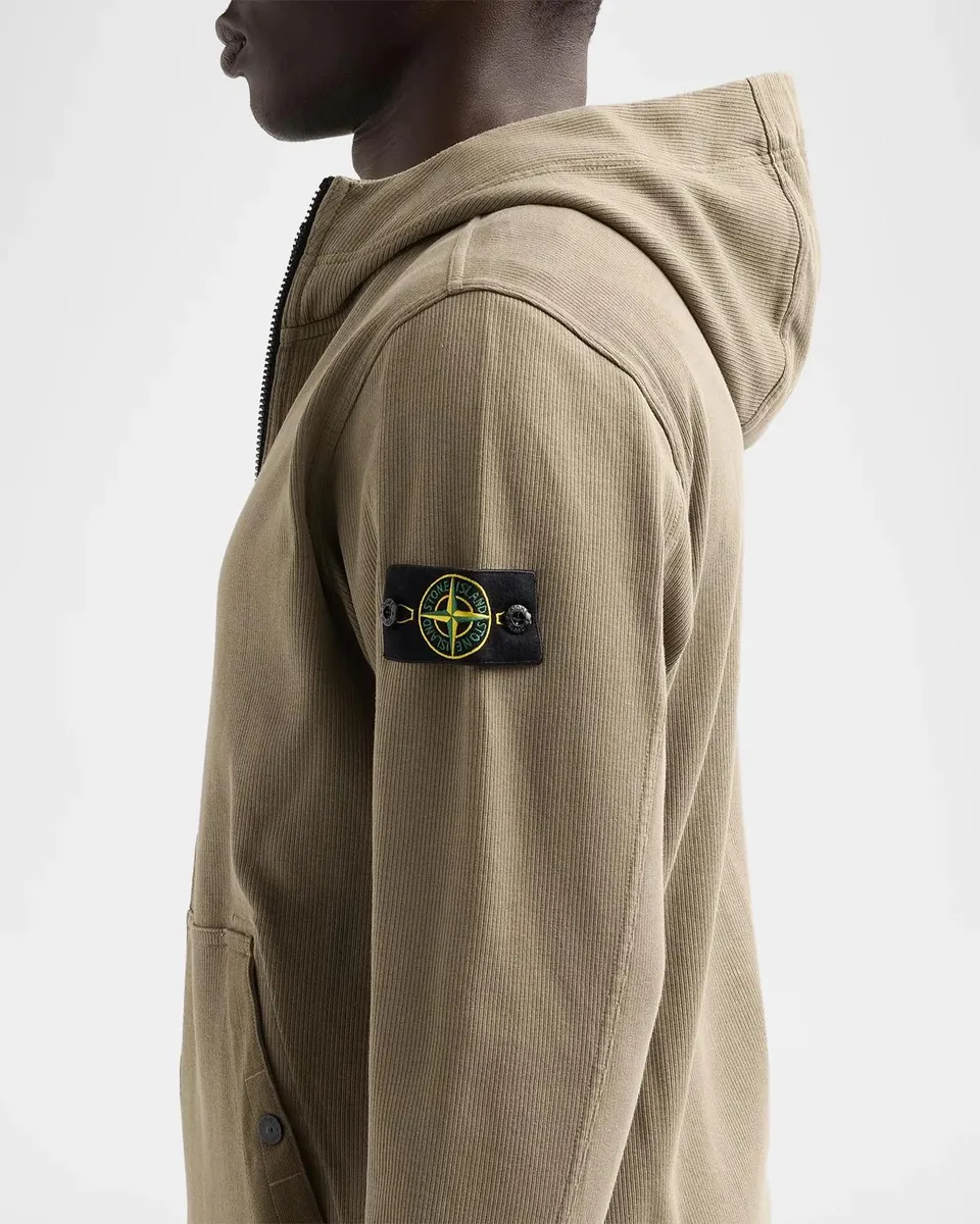 Stone Island Men's Felpa Full-Zip Hoodie | Thumbnail 5 Stone Island Men's Felpa Full-Zip Hoodie | Thumbnail 5