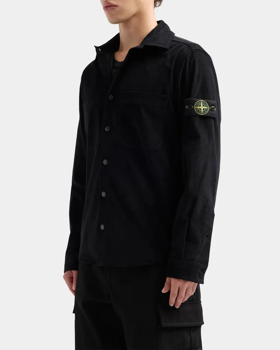 Stone Island Men's Camicia Cotton Corduroy Shirt | Thumbnail 5 Stone Island Men's Camicia Cotton Corduroy Shirt | Thumbnail 5