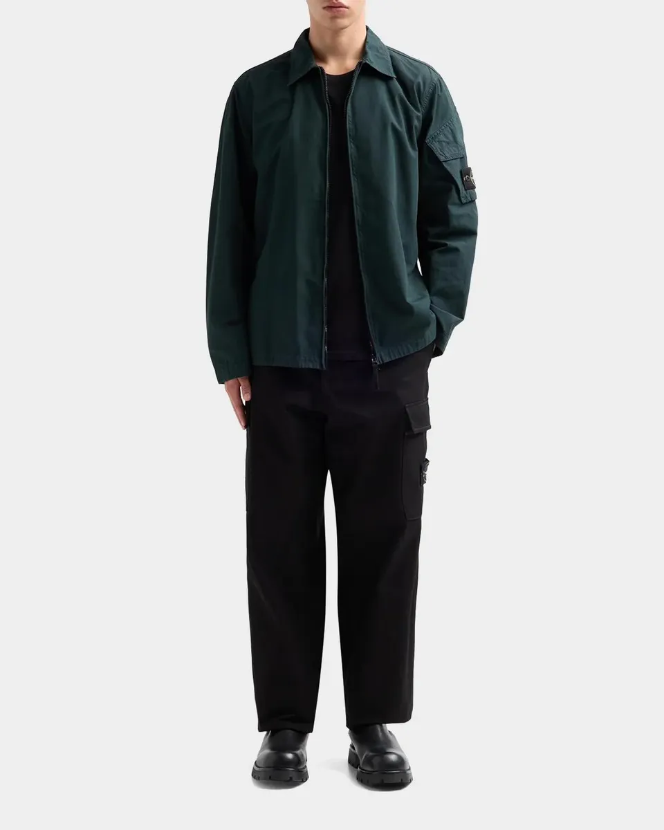 Stone Island Men's Camicia Cotton Full-Zip Jacket | Thumbnail 2 Stone Island Men's Camicia Cotton Full-Zip Jacket | Thumbnail 2