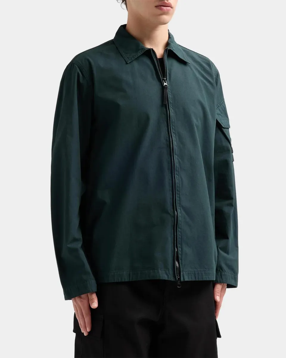 Stone Island Men's Camicia Cotton Full-Zip Jacket | Thumbnail 3 Stone Island Men's Camicia Cotton Full-Zip Jacket | Thumbnail 3