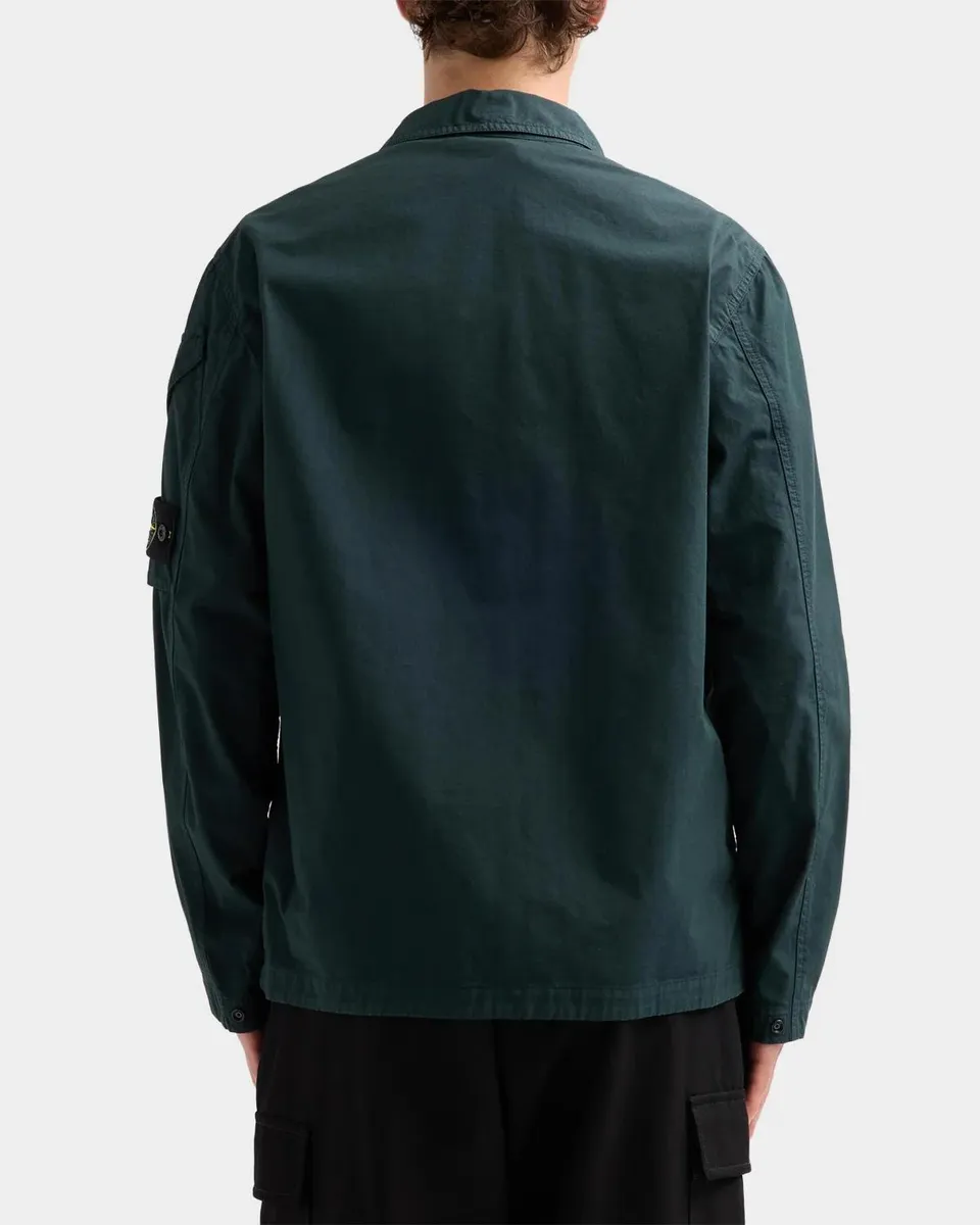 Stone Island Men's Camicia Cotton Full-Zip Jacket | Thumbnail 4 Stone Island Men's Camicia Cotton Full-Zip Jacket | Thumbnail 4