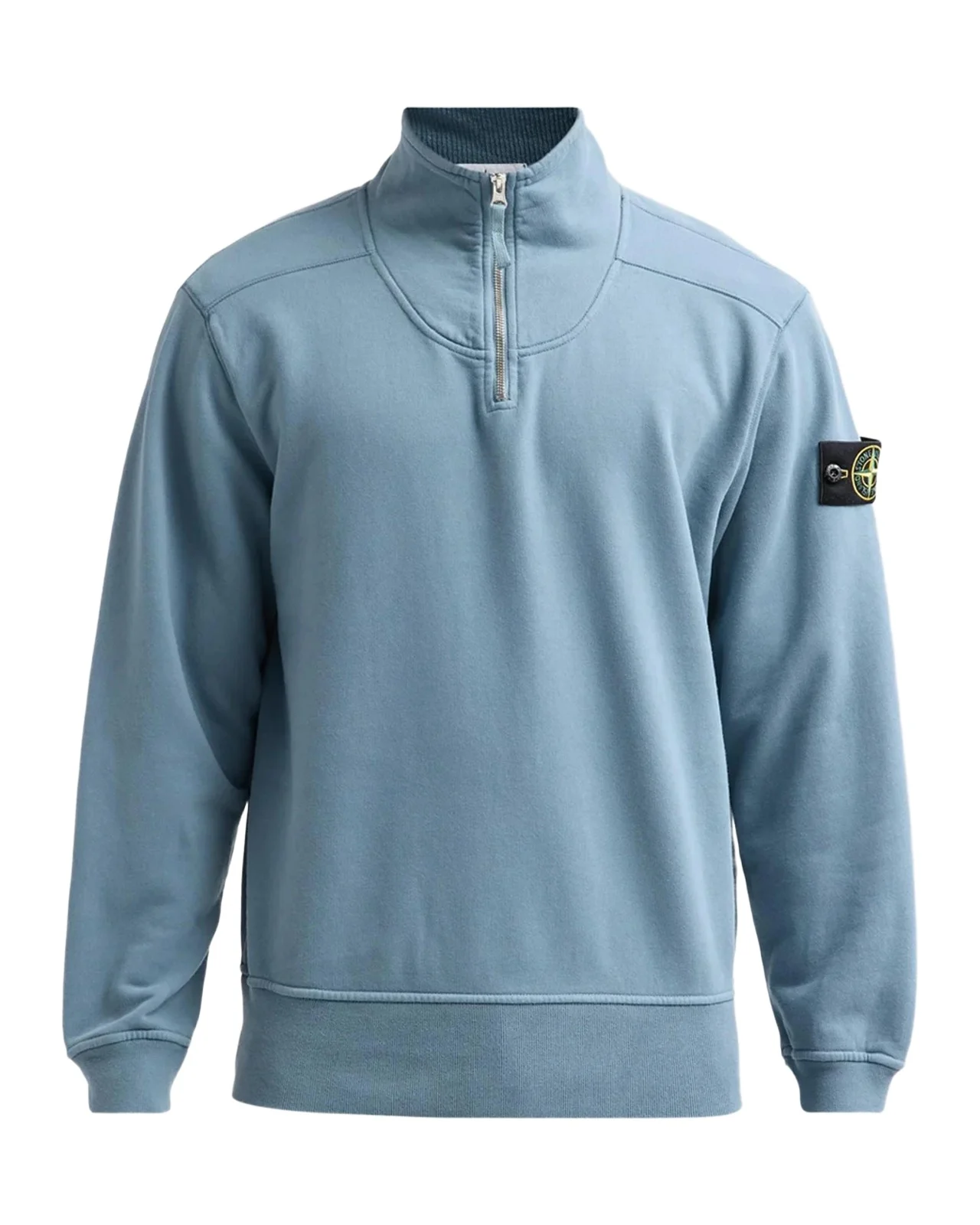 Stone Island Men's Felpa Cotton Quarter-Zip Sweatshirt