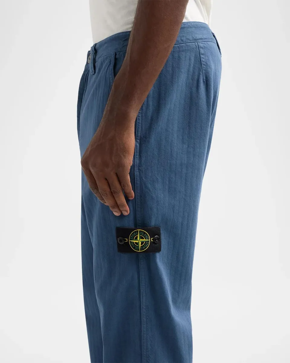Stone Island Men's Textured Cotton Straight-Leg Pants | Thumbnail 5 Stone Island Men's Textured Cotton Straight-Leg Pants | Thumbnail 5