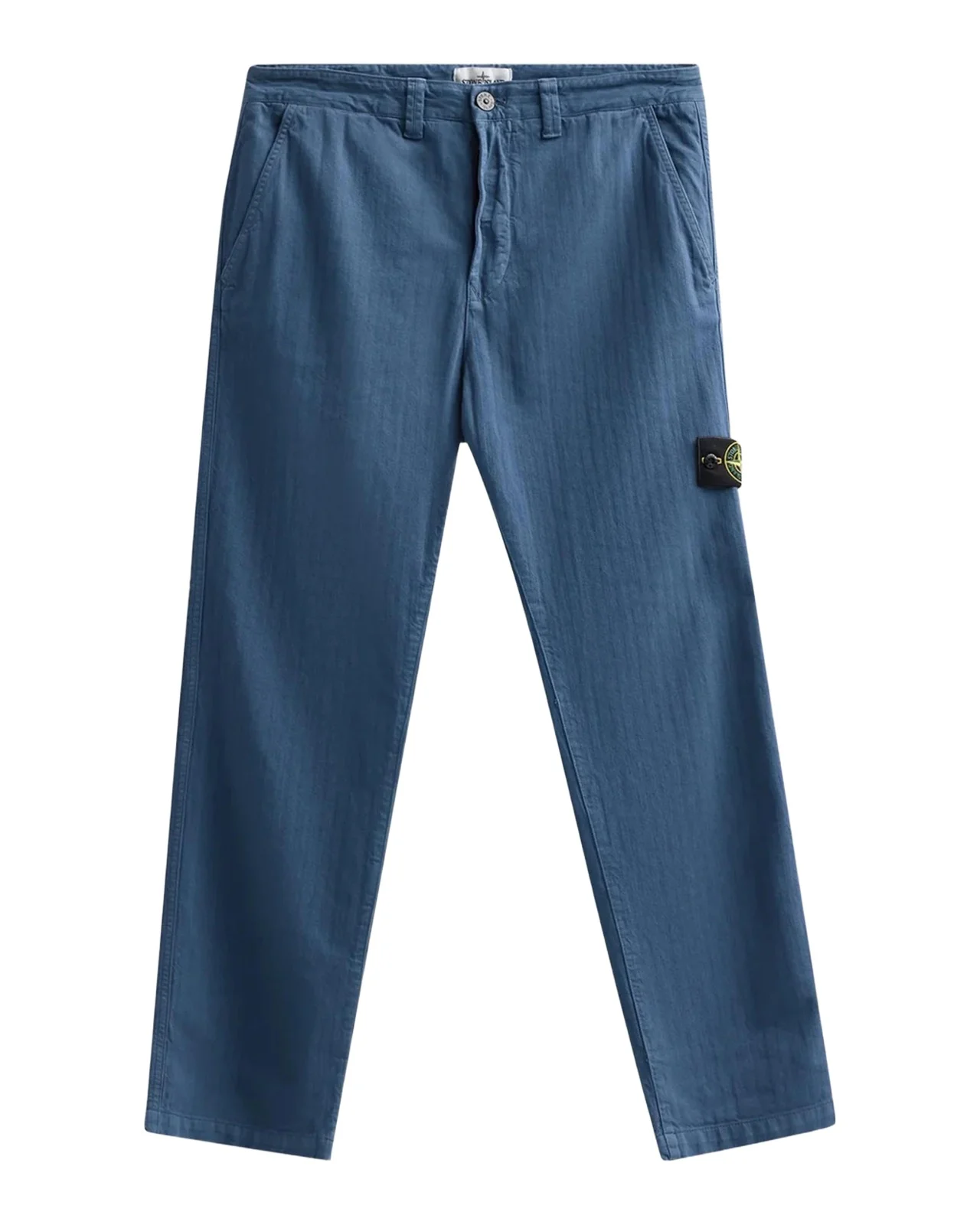 Stone Island Men's Textured Cotton Straight-Leg Pants