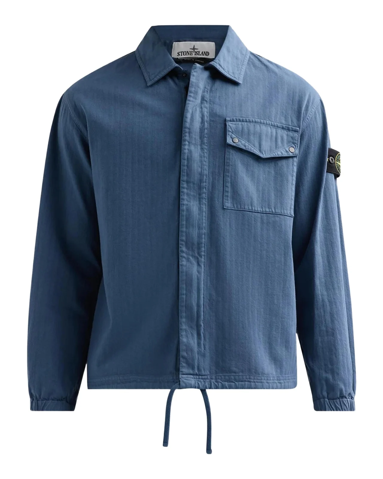 Stone Island Men's Textured Cotton Shirt Jacket