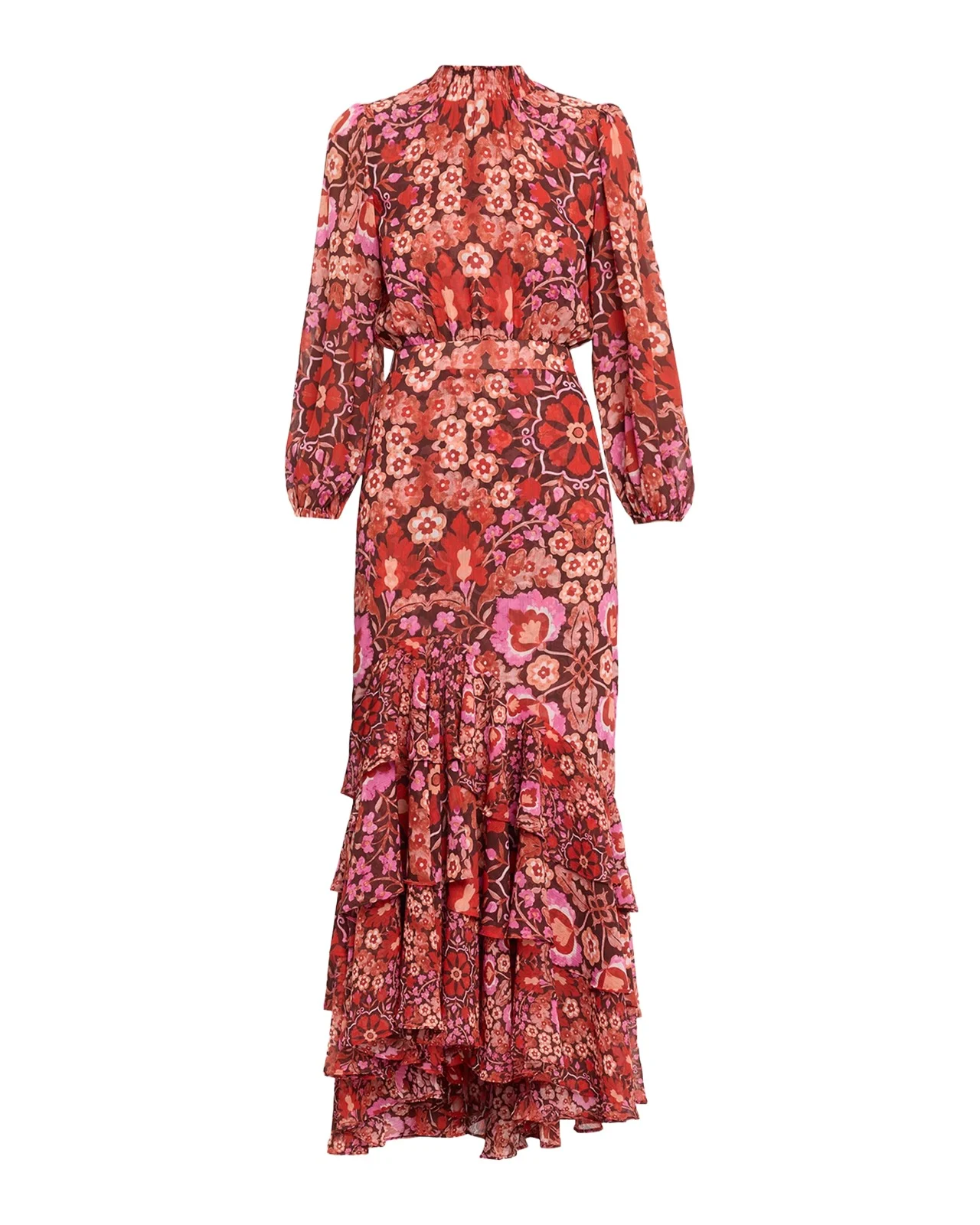 Misa Los Angeles Audrey Floral Mock-Neck Maxi Dress
