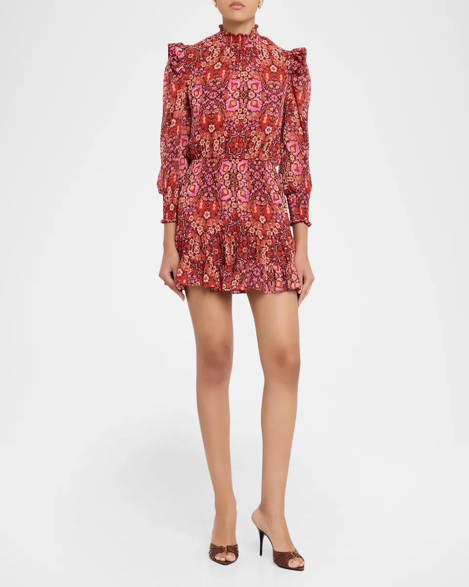 Misa Los Angeles Gianna Ruffle-Trim Mini Dress | Thumbnail 2 Misa Los Angeles Gianna Ruffle-Trim Mini Dress | Thumbnail 2